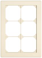 UP-Abdeckrahmen EDIZIO.liv SNAPFIX® 3×2/2×3 156×216mm cr