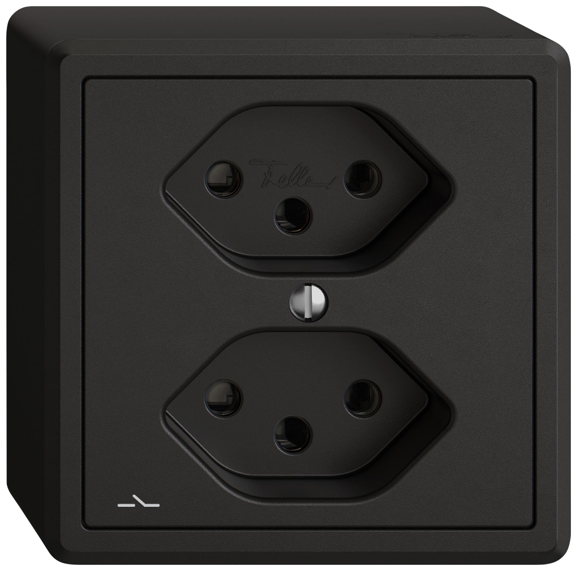 Presa AP EDIZIO.liv SNAPFIX® 2×T13 1×S ne