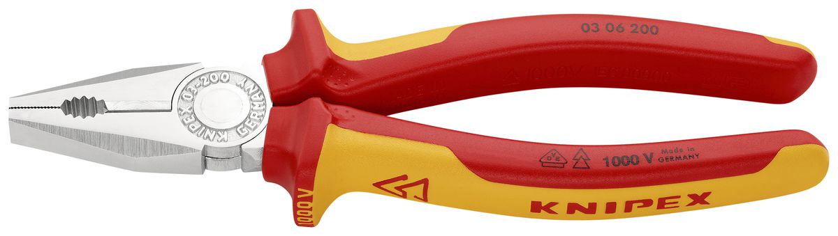 Kombizange KNIPEX VDE 200mm Ø3.8/2.5/13mm 16mm²