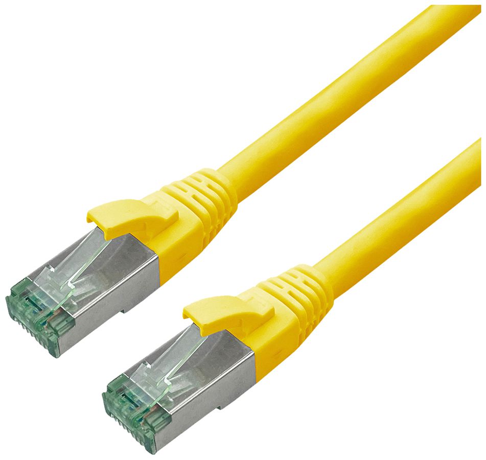 Patchkabel RJ45 ROLINE RM Kat.6A S/FTP AWG26 TPE gelb 2m