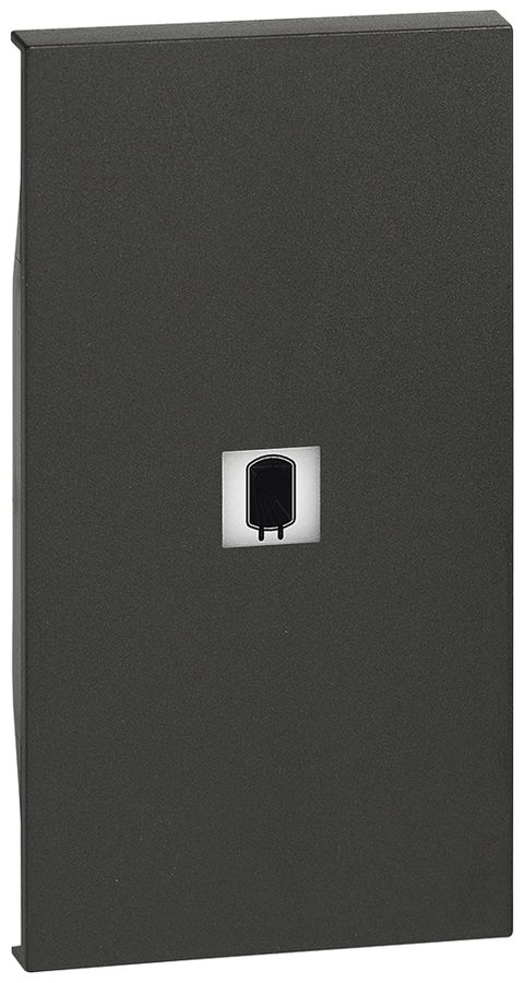 Cache de touche Living Now 2 modules illuminable avec symbole boiler noir