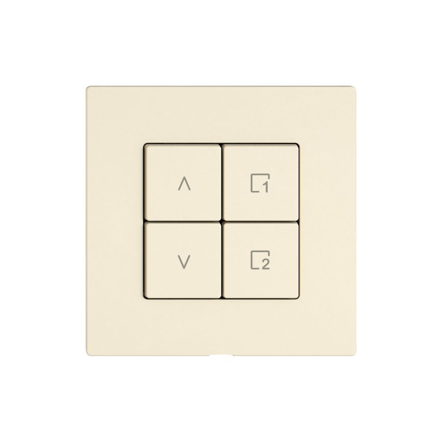 Comando per interruttore tapparelle EDIZIO.liv Wiser SNAPFIX® 1C scena 4T cr