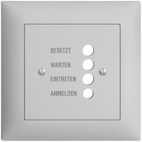 UP-Frontset EDIZIOdue hellgrau 88×88mm für Türstation 1334.D