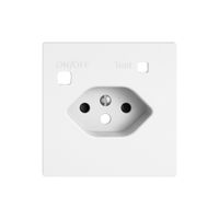 Montageset EDIZIO.liv SNAPFIX® f.Fehlerstrom-Schutzsteckdose Typ 13 Shutter ws