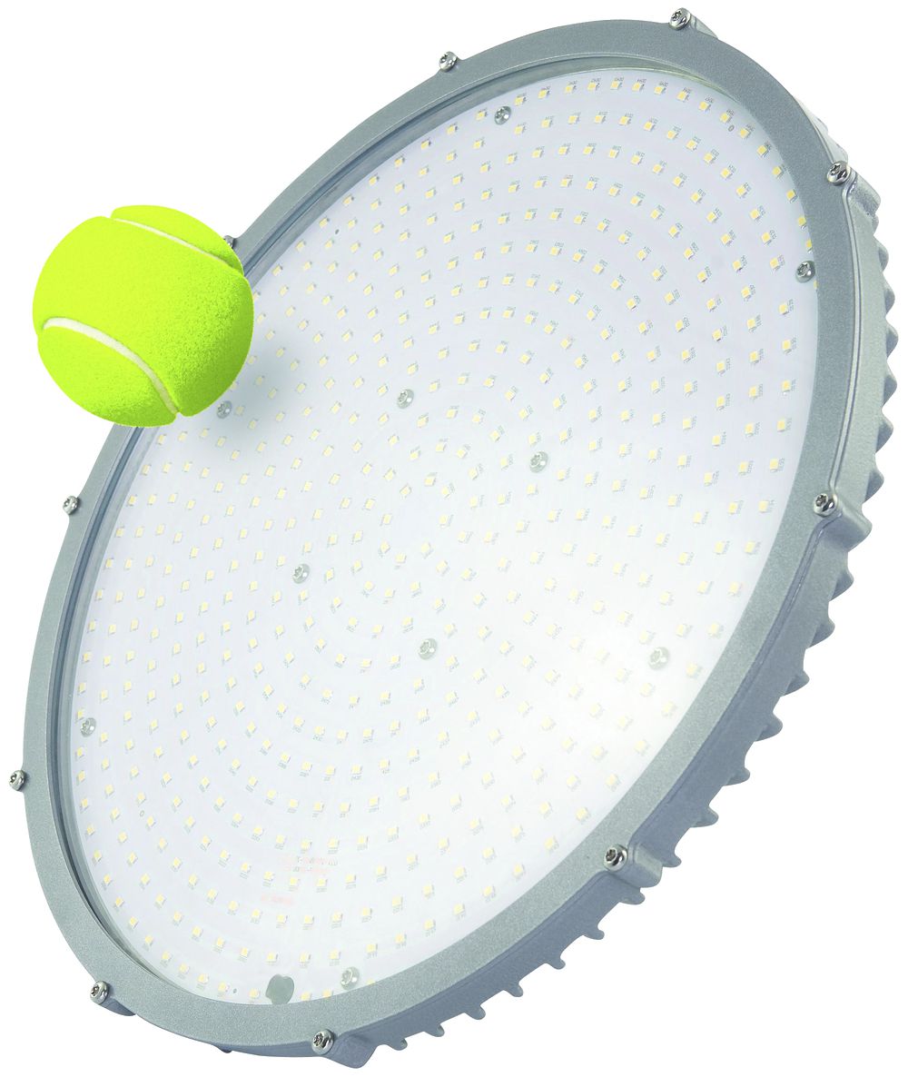 Projecteur LED DOTLUX LIGHTSHOWERevo-ball 135W, 5000K, Ø370×130mm variable DALI