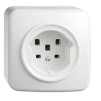 AP-Steckdose STANDARDdue T25 weiss