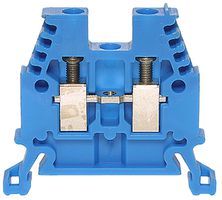 Durchgangs-Reihenklemme Woertz Ex 0.5…4mm² 32A 1000V Schraubansch.2×1 TH35 blau