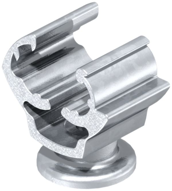 Supporto filo Bettermann 177 20 M8 20mm poliammide, grigio