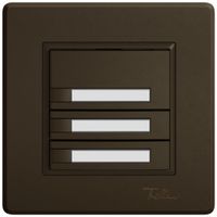 Pulsante universale INC EDIZIO.liv UNI SNAPFIX® 5…48V s.LED 3× com.1T targ.ma