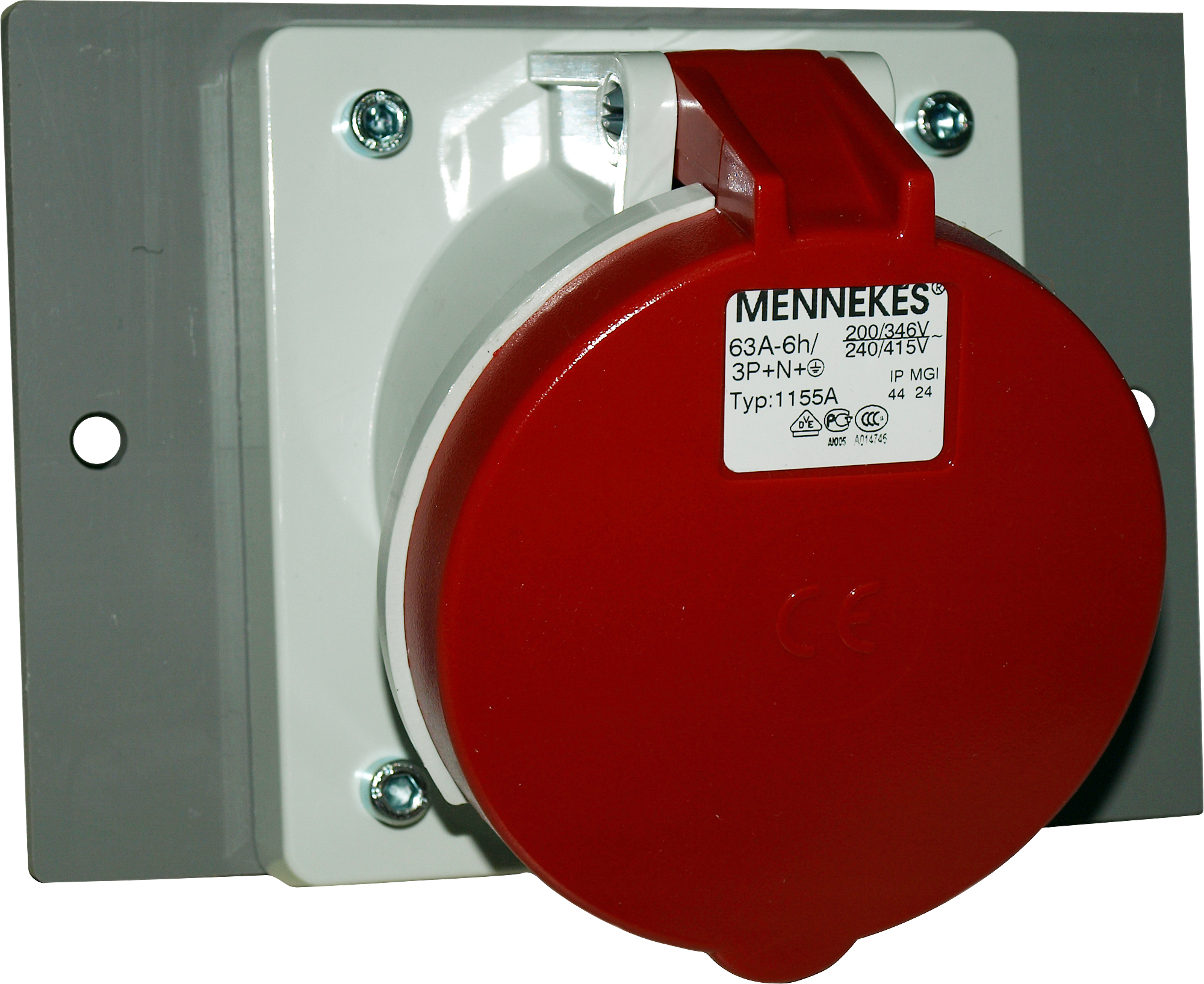 Prise CEE Mennekes 6h oblique