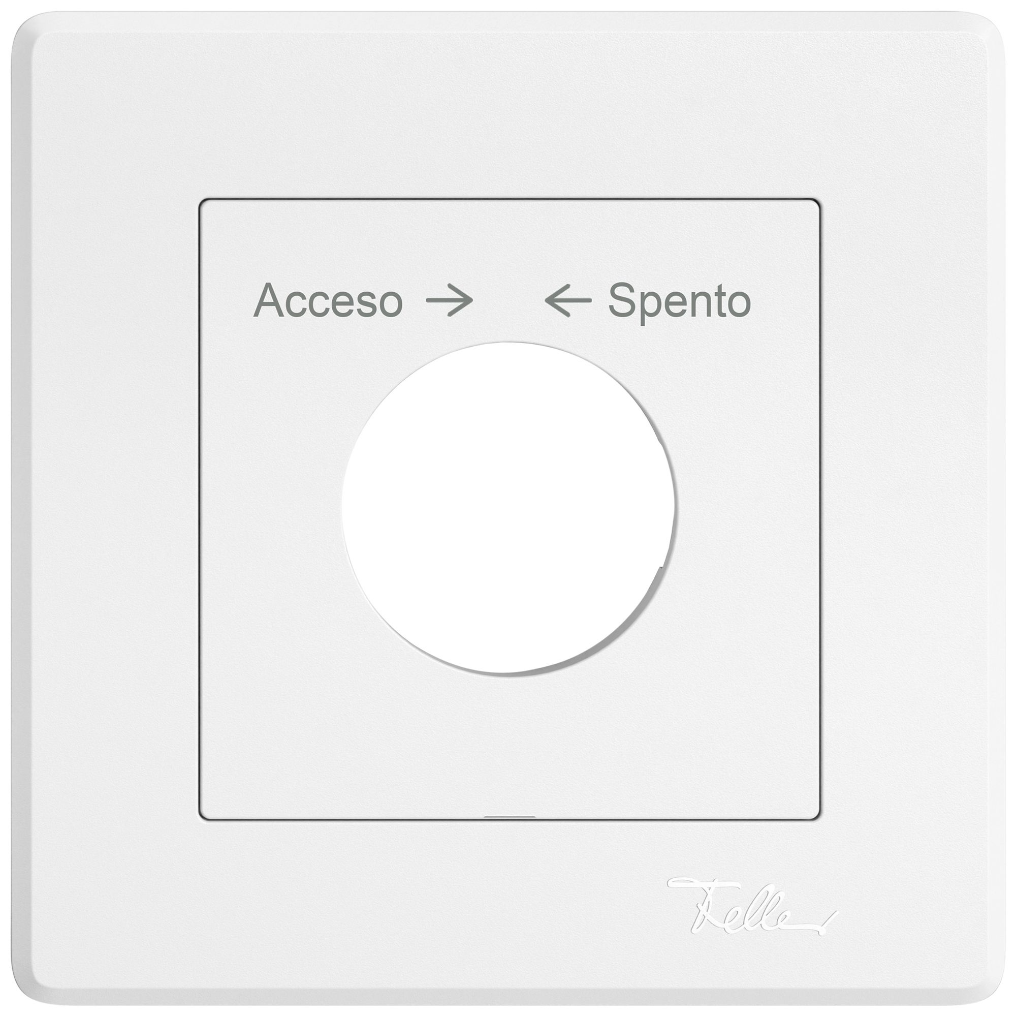 UP-Montageset EDIZIO.liv SNAPFIX® f.Schwenktaster m.Schloss Acceso → ← Spento ws