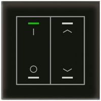 Pulsante KNX RGBW INC MDT BE-GTL2TS.D1S 2t/4a temp.vetro bianco "I/O"-"persiana"