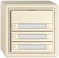 AP-KNX-Taster RGB EDIZIO.liv SNAPFIX® Temperaturfüh.RGB-LED Pap.3×T 2-Tbed.cr