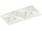 Kabelbindersockel Panduit selbstklebend, 25.4×25.4×4.2mm, weiss
