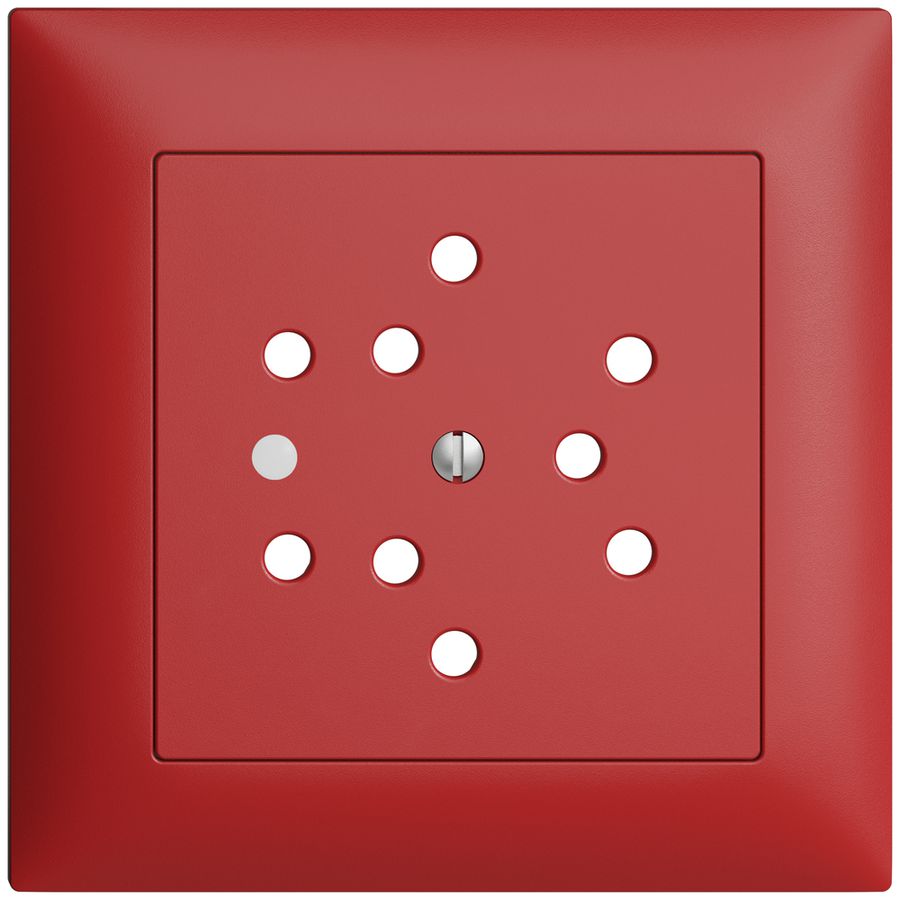 UP-Frontset EDIZIOdue berry 88×88mm 3×T12 mit Linse