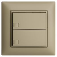 UP-KNX-Taster RGB EDUE FMI, 250mW, o.LED, 2×Taste, 1×Tastenb., sa