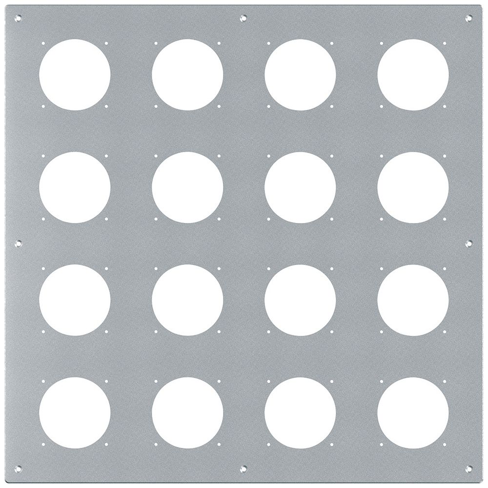 Placca d.montaggio INC robusto 4×4 alluminio, natura