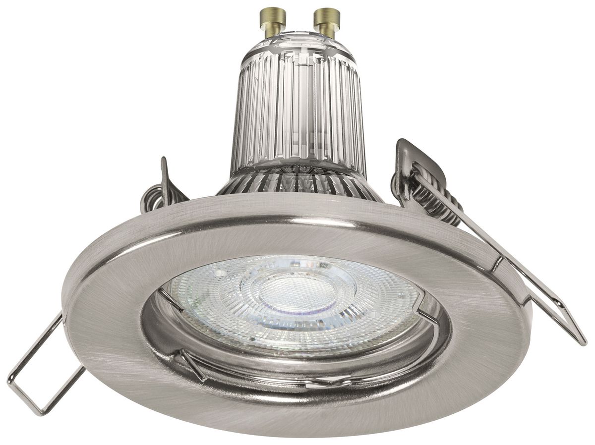 EB-LED-Downlight LDV SP SET GU10 2.6W 230lm 2700K Nickel