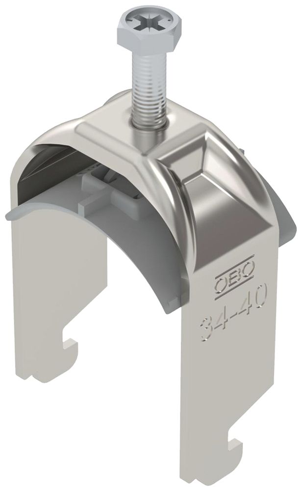 Fixation rapide BET 2056 pied à N matière synthétique 34…40mm 1×câble A2 1.4301