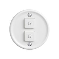 Montageset STANDARDdue Wiser SNAPFIX® f.Szenentaster 2 Szenen vert.2 Tast.ws