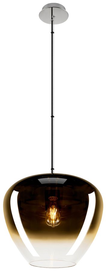 Lampada sospesa SLV ANTILO CONVEX E27 1×0…40W Ø400mm oro