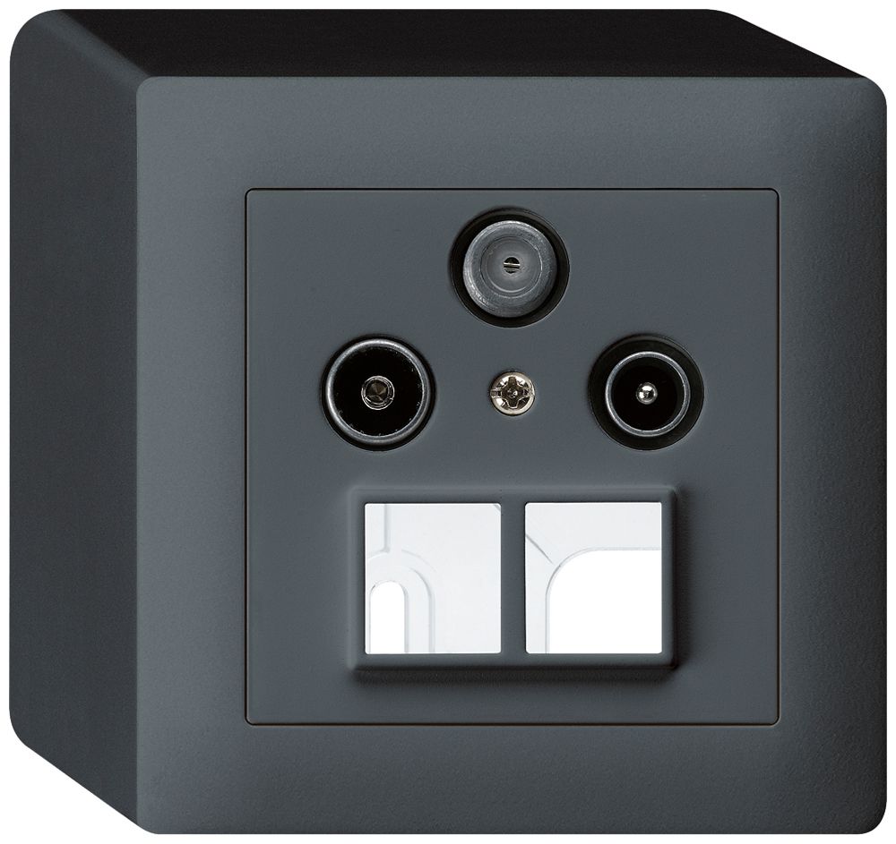 AP-Antennendose R/TV/SAT HMS kallysto anthrazit