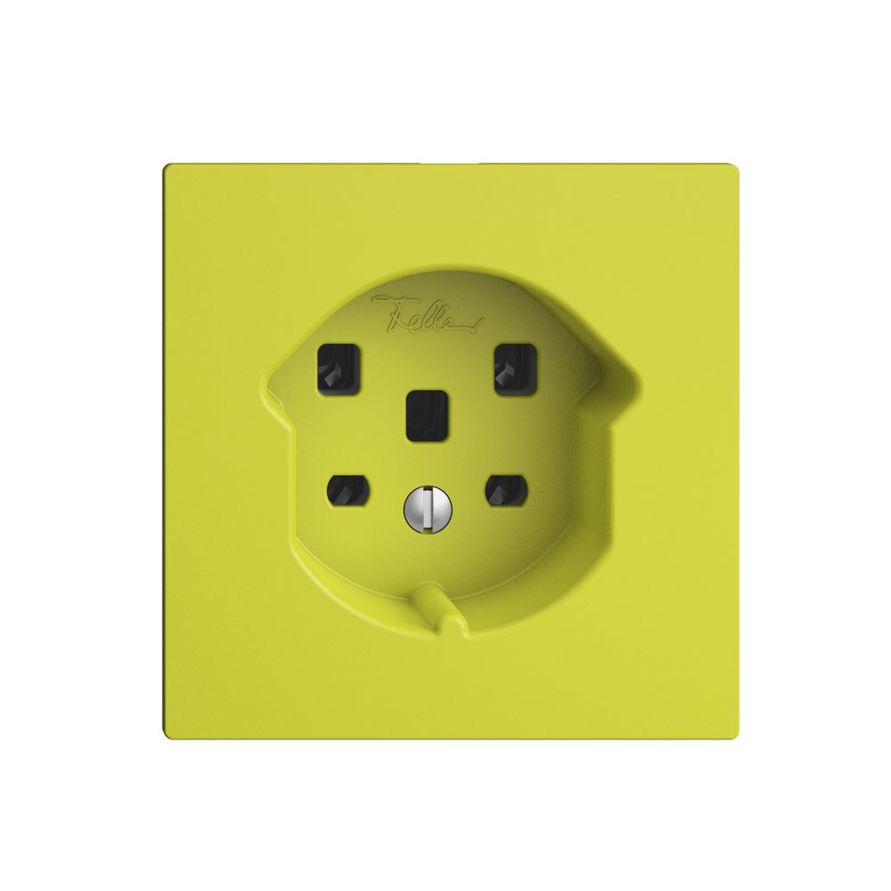 Prise ENC EDIZIOdue T25 16A lemon, bornes à vis