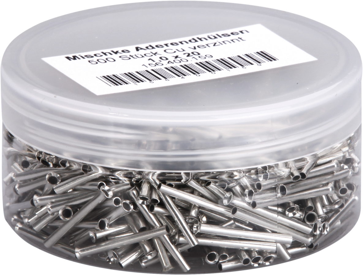 Aderendhülse Mischke E DIN 46228 1mm²/20mm blank Cu-verzinnt