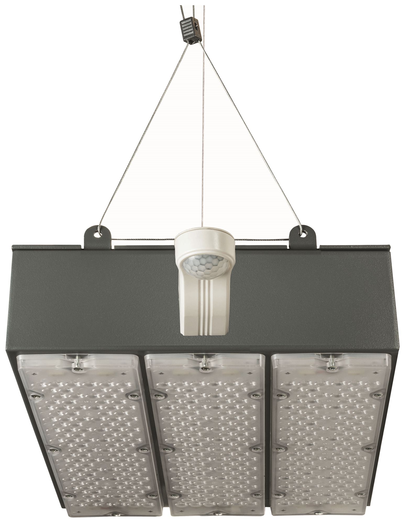 LED-Hallenstrahler Sylvania KubiXx AISLE PIR 83W 14400lm 840 IP65 DALI 440×280