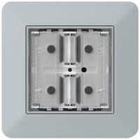 Poussoir KNX ENC KTR p.2×touches 4×points actionnables LED gris