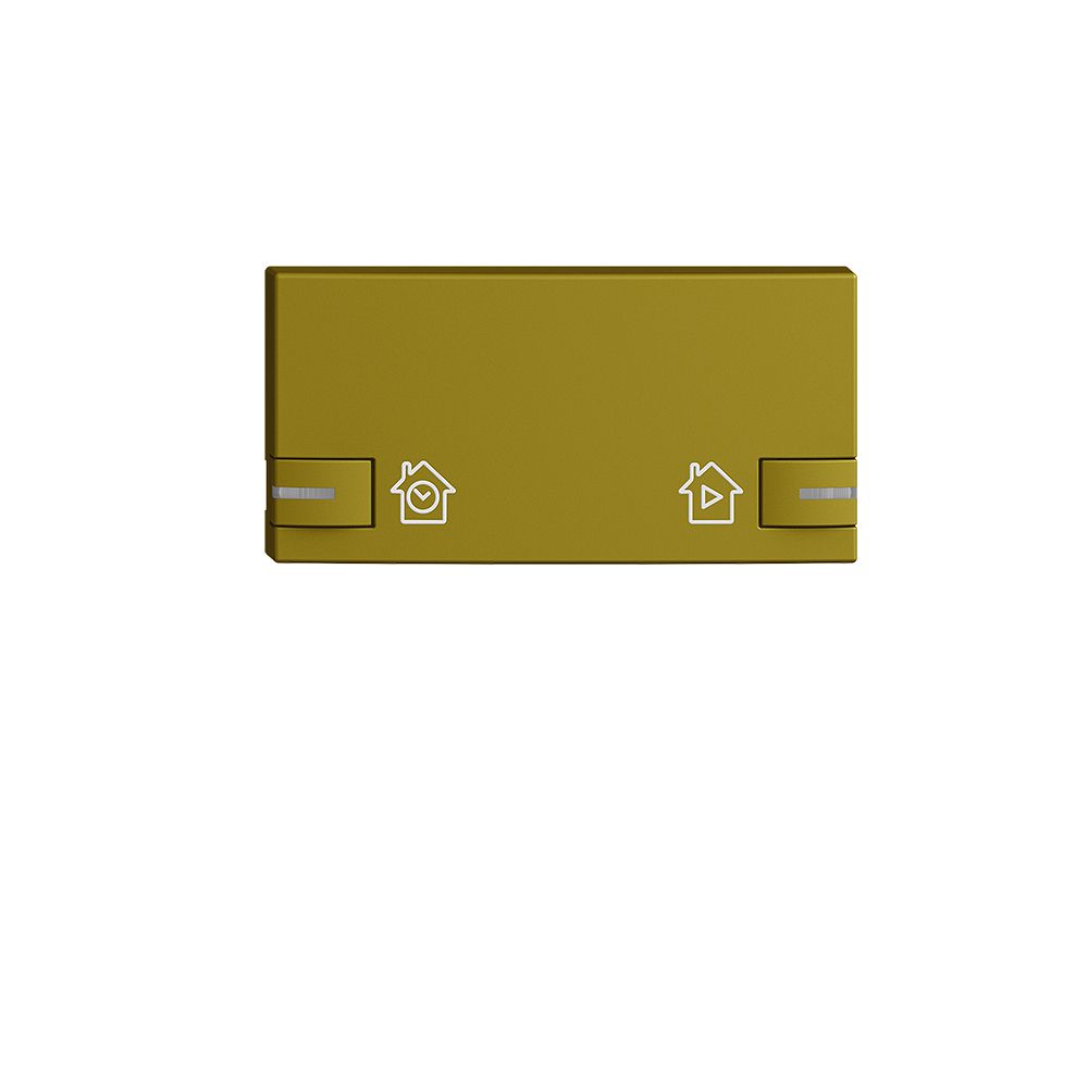 Bottone EDIZIOdue per zeptrionAIR interr.ora.c.desig.c.LED olive