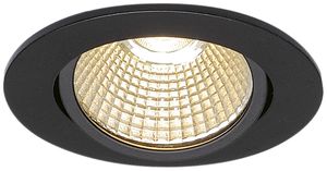 Plafonnier INC LED SLV NEW TRIA 68 ROUND 7.2W 1800…3000K 68mmØINC noir