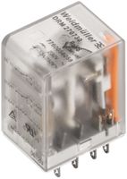 Relè WM, 24VAC, LED rosso, 2 contatti invertitore, 250VAC, 10A