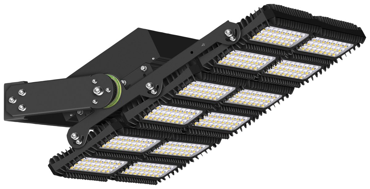 Proiettore LED AREA Expert M18 1350W 183384lm 5700K IP66 VWB 890×240mm nero