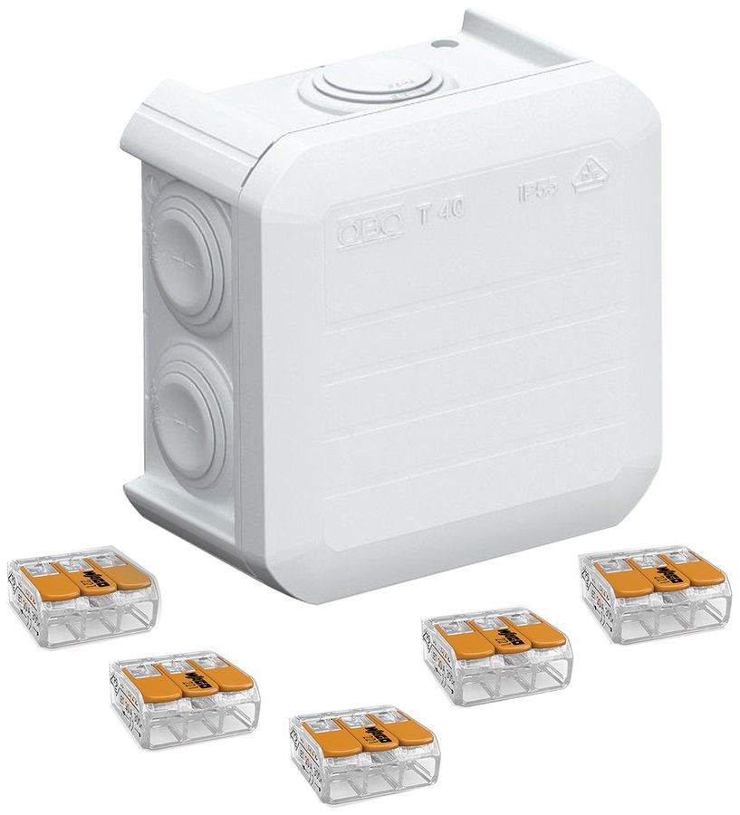 Abzweigdose Cellpack Universal Box CG T40 mit WAGO 5×221-413