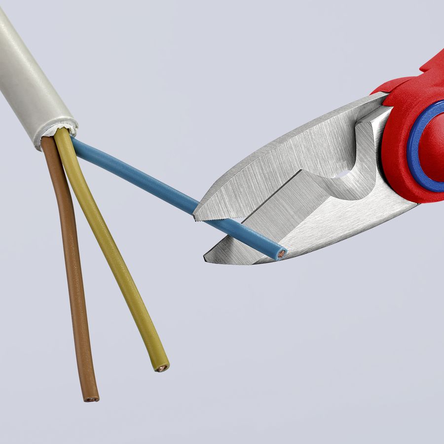 Forbice per elettricista KNIPEX 190mm coperture in materiale bicomponente