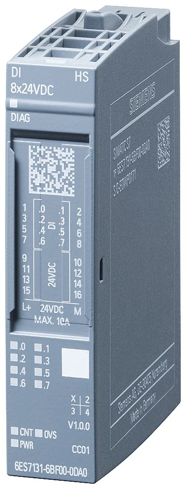 SPS-Eingabemodul Siemens SIMATIC ET200SP DI 8×24VDC HF A0 CC01