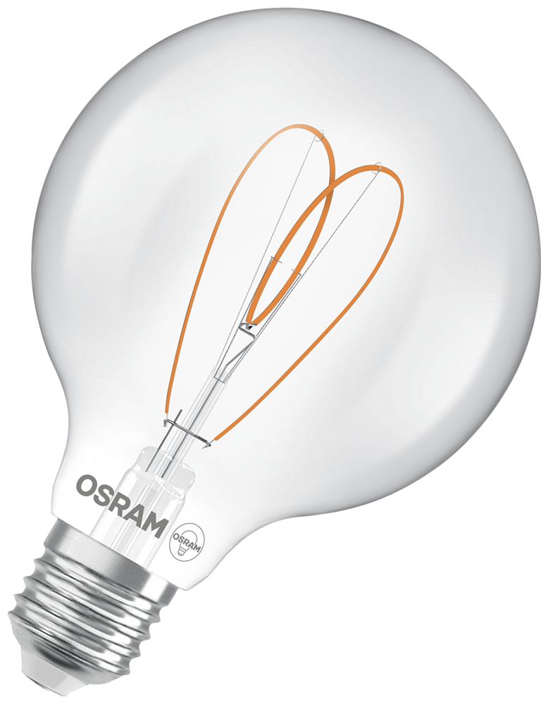 Lampe LED Osram Vintage 1906 E27 7.2W 806lm 827 VAR Ø95×139mm clair