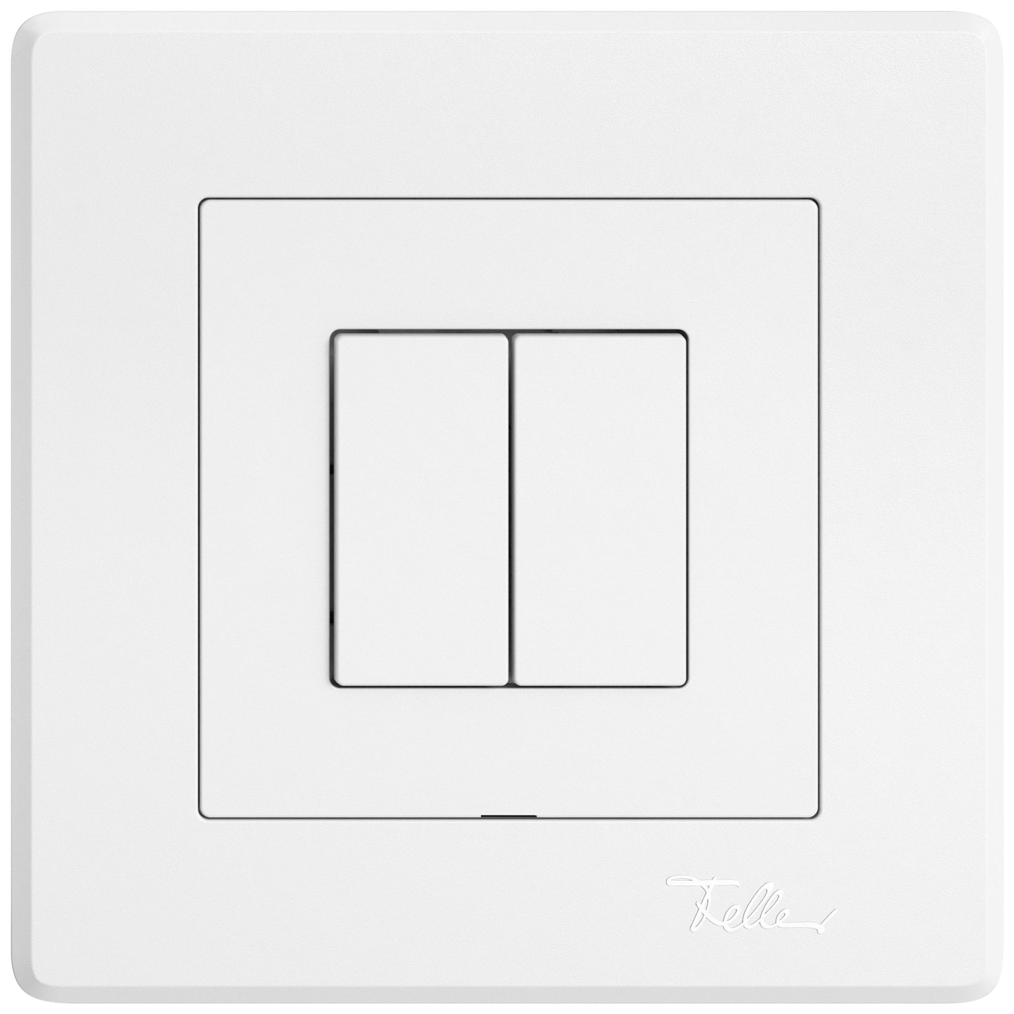 Interrupteur à poussoir ENC EDIZIO.liv Wiser SNAPFIX® 2 canaux 2 touches bc