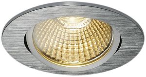 Plafonnier INC LED SLV NEW TRIA 68 ROUND 7.2W 1800…3000K 68mmØINC Al brossé