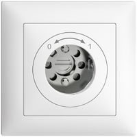 UP-Schwenktaster 0<->1 EDIZIOdue weiss für Schloss, ohne Zylind