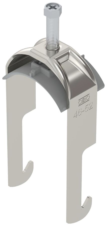 Fixation rapide BET 2056 pied à W matière synthétique 46…52mm 1×câble A2 1.4301