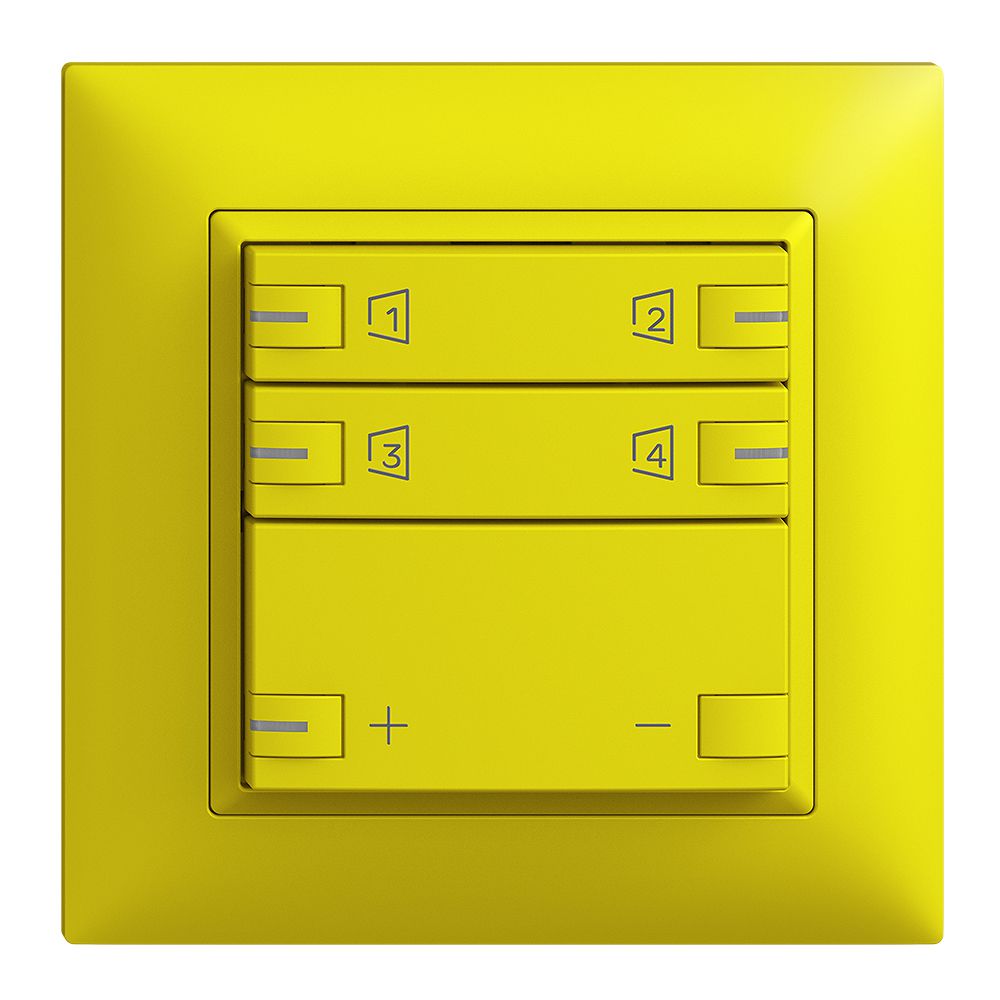 Kit d.montage ENC Edue zeptrionAIR, WLAN variateur LED-RGB, 2×touche, 2×comm.lem