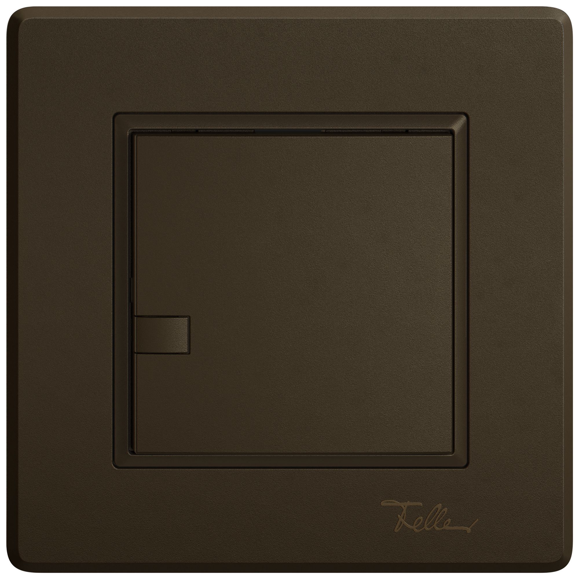 Poussoir universel ENC EDIZIO.liv UNI SNAPFIX® s.LED 1× comm.1T br