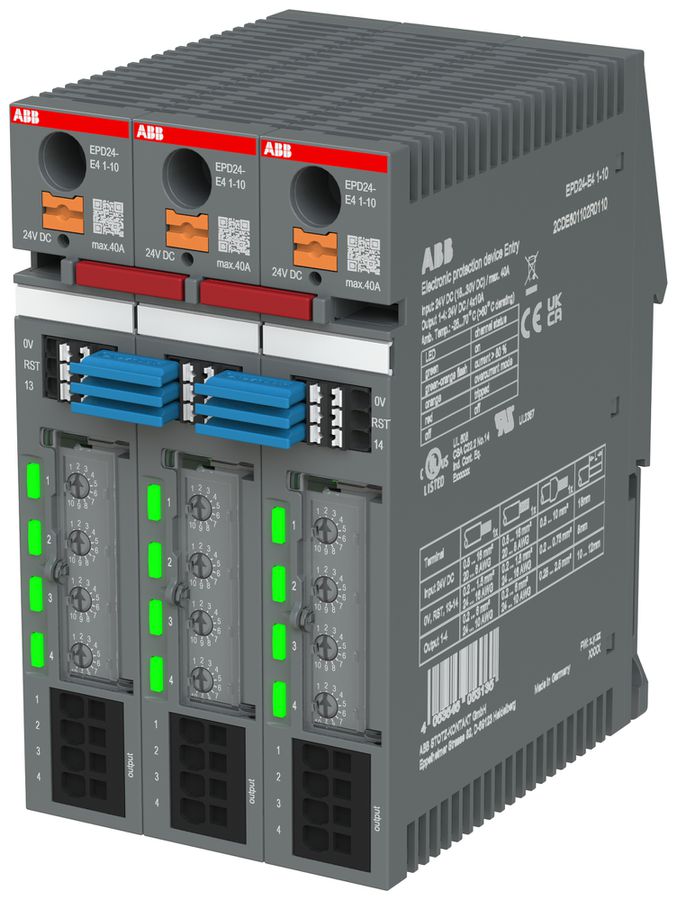 Geräteschutzschalter ABB EPD24-E4 24V elektronisch 1…10A NO