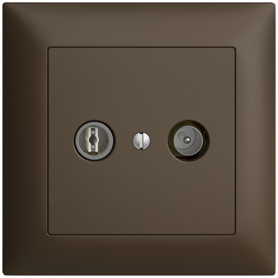 UP-TV-R-Dose EDIZIOdue 4dB coffee Breitbanddose 5…2000MHz, FMI