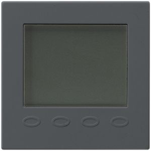 Termostato ambiente Hager kallysto A con display antracite