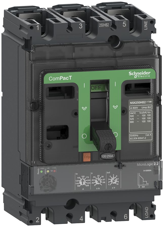 Leistungsschalter ComPacT NSX100B mit MicroLogic2.2 3P3d 40A 25kA