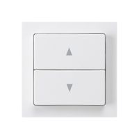 Frontset kallysto 60×60 weiss für Storenschalter/taster 2-fach