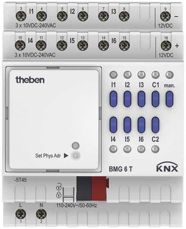 REG-Binäreingang Theben KNX BMG 6T